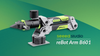 the rebot arm b601 is shown here against a mixed green background