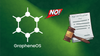 graphene os logo on left, a red illustration that shouts no, and an illustration showing a document and a gave
