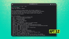 this green-colored picture shows a terminal window screenshot for apt 3.2 in the middle, and apt 3.2 written in black inside a green box on the bottom-right