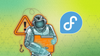 a malicious robot is seen stealing a folder on the left, on the right is the fedora logo