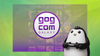 gog galaxy banner illustration with a gamer penguin handling a controller