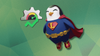 a superhero-themed penguin is shown wearing a suit with a cape, flying near an illustration of increased performance shown via a gear, speedometer and green upwards arrow