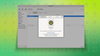 against a green background with the rhythmbox logo strewn about is a screenshot of rhythmbox 3.5.0's about dialog and interface