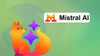 firefox mascot and mistral logo