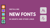 Install new fonts on Ubuntu