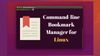 Buku: Command-line Bookmark Manager for Linux