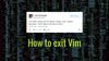 exit vim