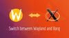 Switch between wayland and xorg