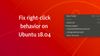How to Fix Right Click Touchpad Not Working on Ubuntu