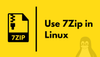 Using 7zip on Ubuntu