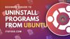 Remove applications from Ubuntu