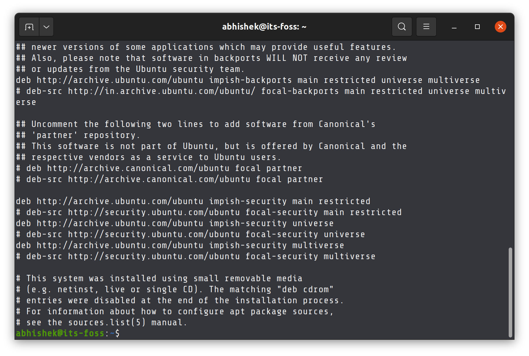 Linux source list. Репозиторий Ubuntu. Archive.Ubuntu.