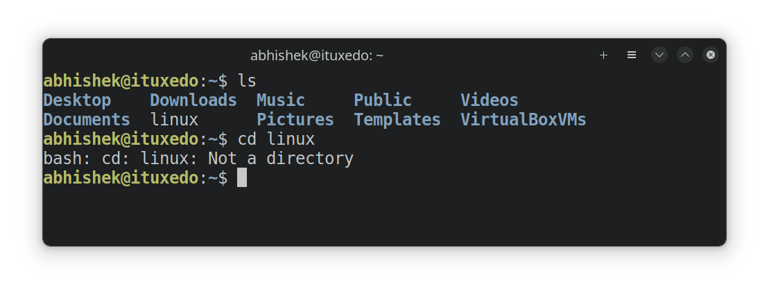 Changing Directories in Linux Terminal