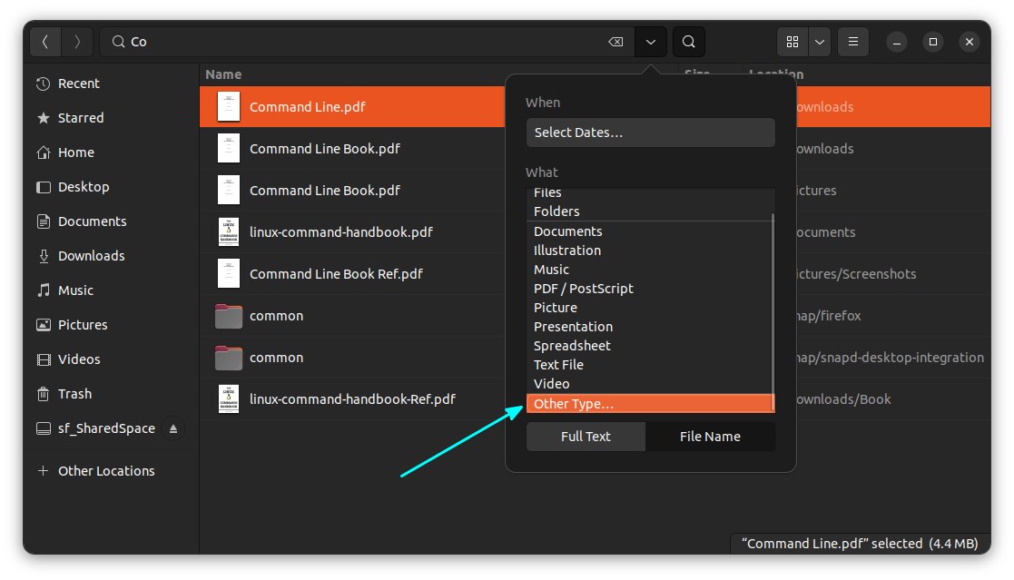Mastering nautilus file search in linux desktop