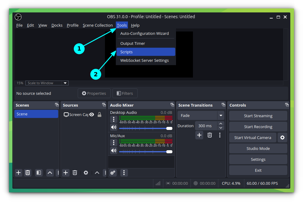 Use Zoom In and Out While Recording in OBS Studio