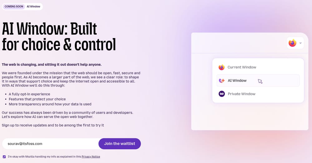 Mozilla Unveils Plans for New 'AI Window' Browsing Mode in Firefox ...