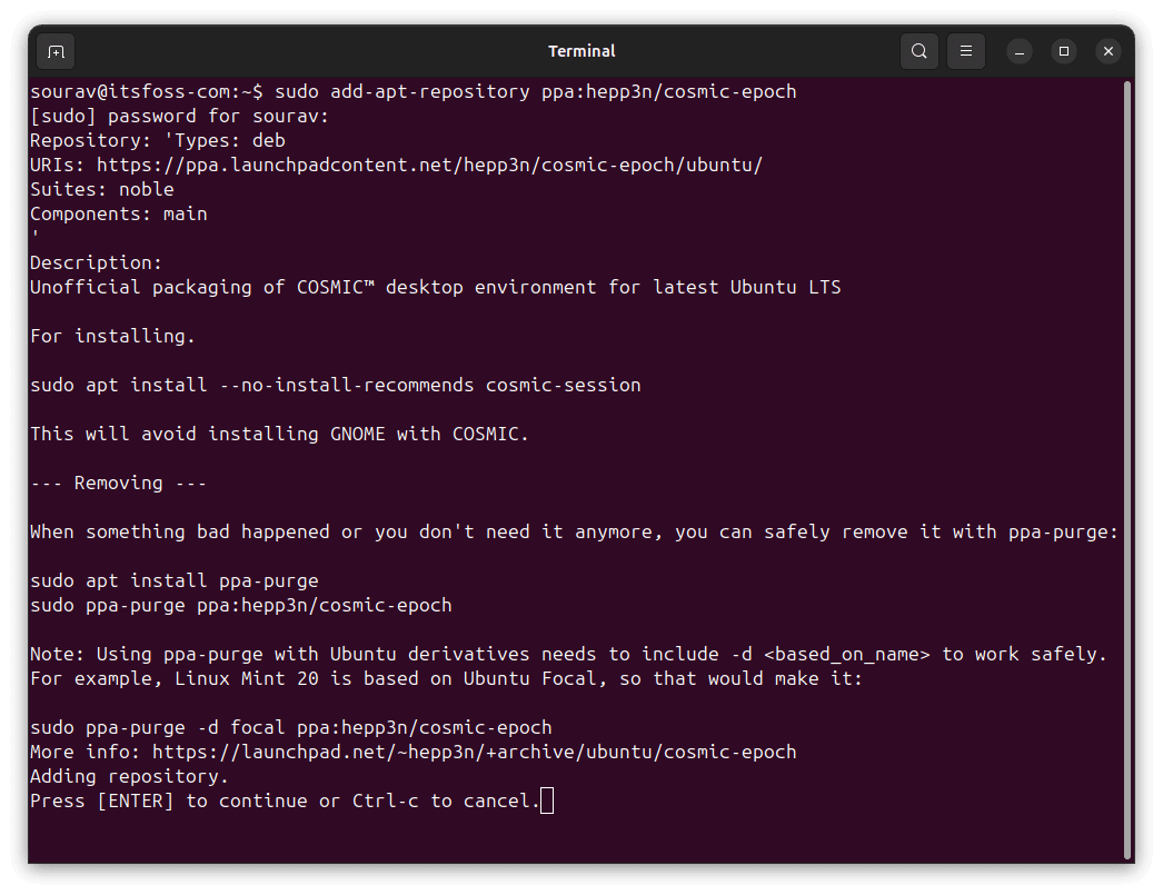 Itching to Try the Hot COSMIC DE on Ubuntu Linux? Here's an Easy Way