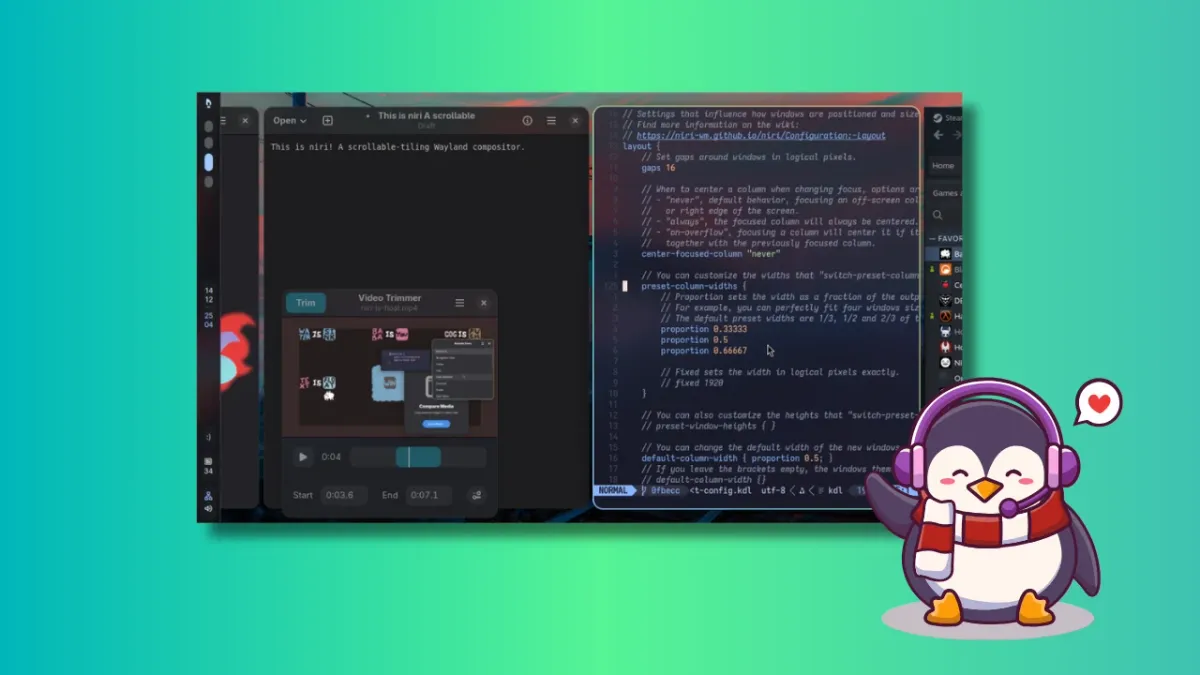 I Finally Tried Niri, The New Way Of Tiling Linux Users Are Going Crazy About