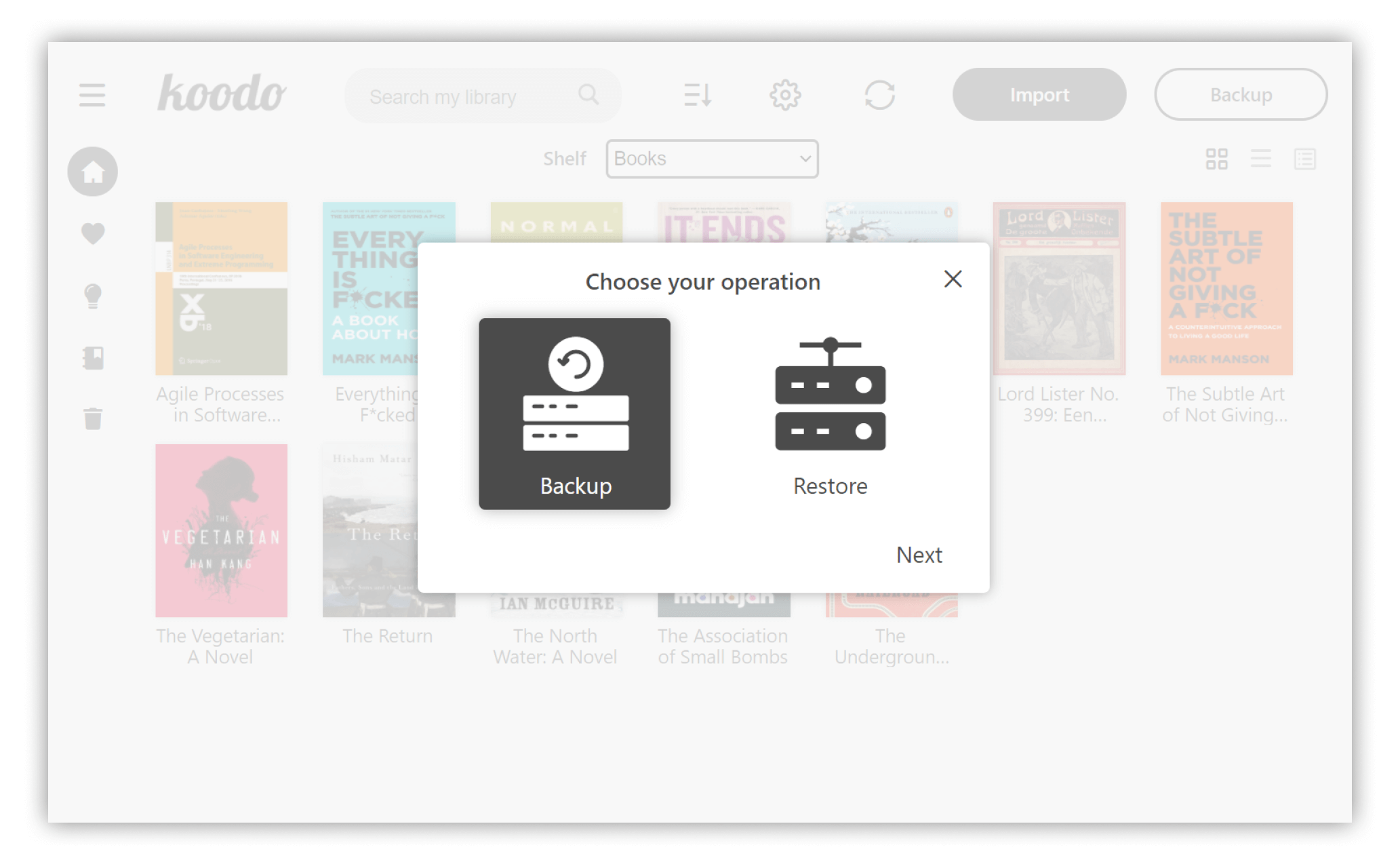 Koodo: All-in-one Open Source eBook Reader App for Linux