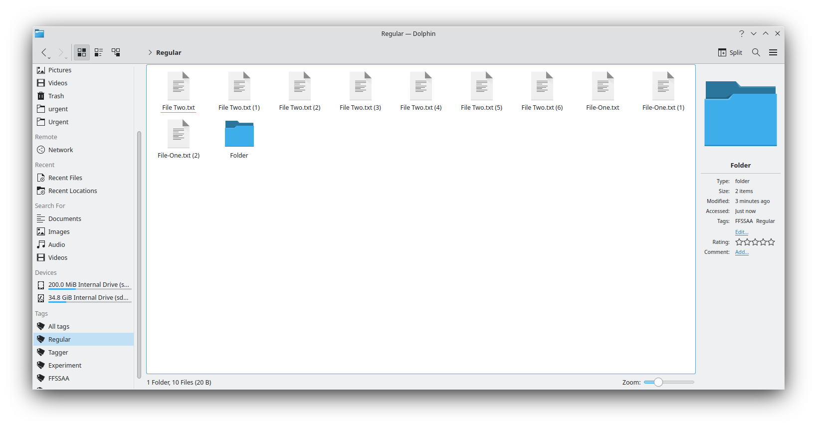Using File Tagging Feature in KDE's Dolphin File Manager