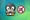 a cute gamer penguin is seen sitting with a controller in its flippers on the left, and a red/white colored symbol that shows no knives and guns allowed on the right