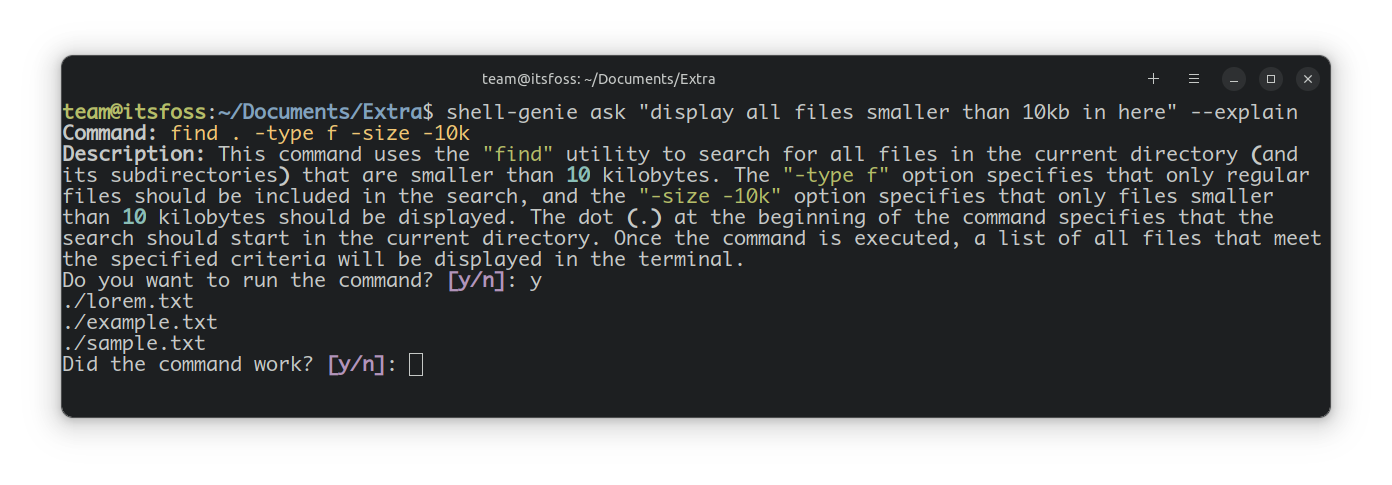 Use ChatGPT in Linux Terminal With Shell Genie