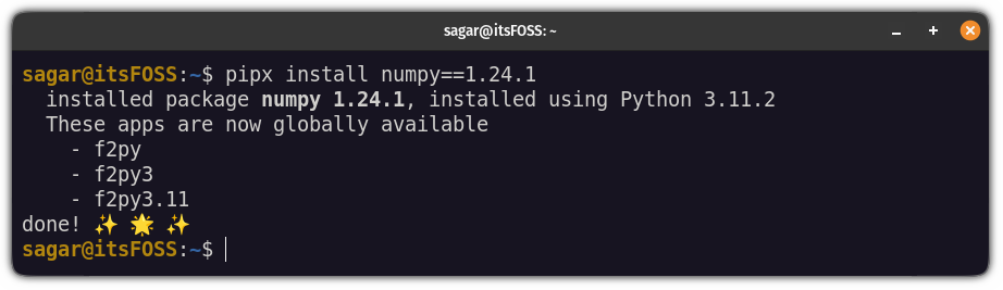 Yum installed packages. Pipx.