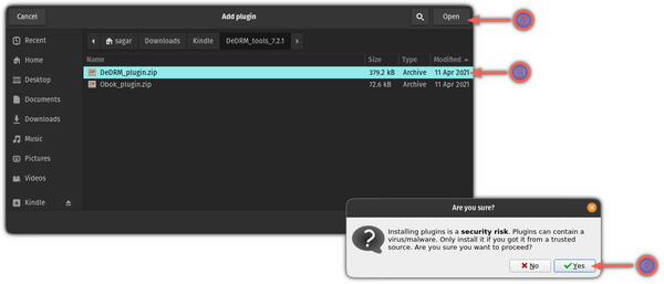 Load the DeDRM plugin to Calibre