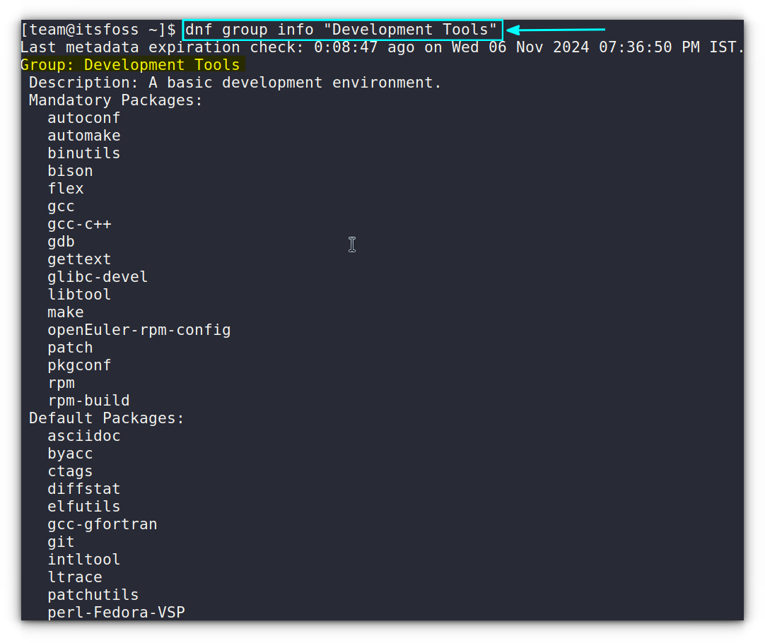 Managing packages in openeuler