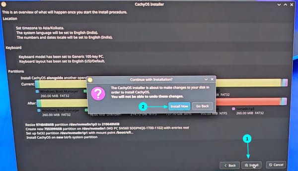 Click on the Install button to start the install process. You will be prompted to click on "Install Now" to confirm installation procedure.