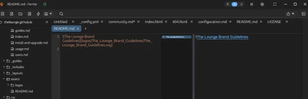 Ferrite markdown editor has image display problem