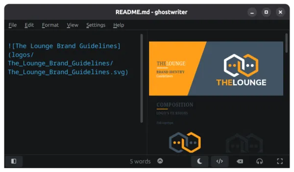 Ghostwriter renders images perfectly