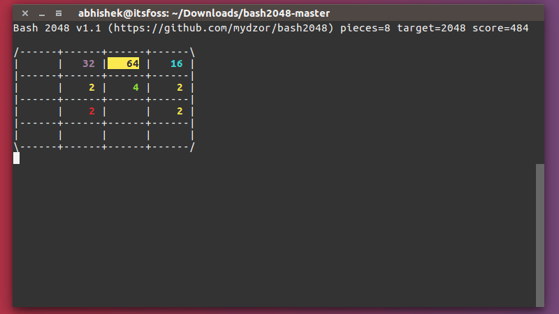 Play Addictive Puzzle Game 2048 in Linux [GUI and Terminal]
