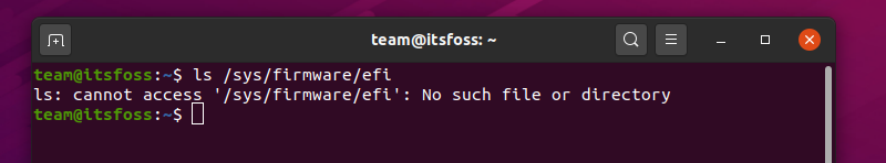 UEFI check in Ubuntu Linux