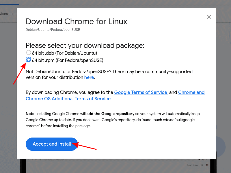 How to install chrome. Google installer.