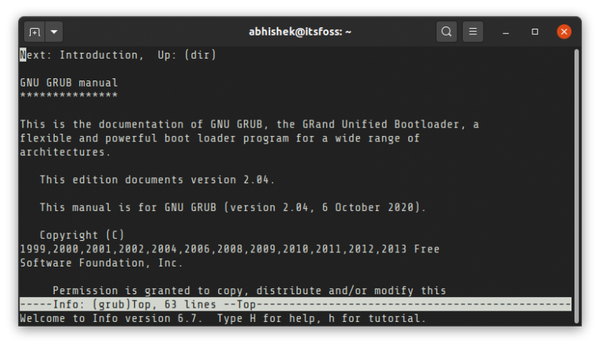 Grub Manual Linux Terminal