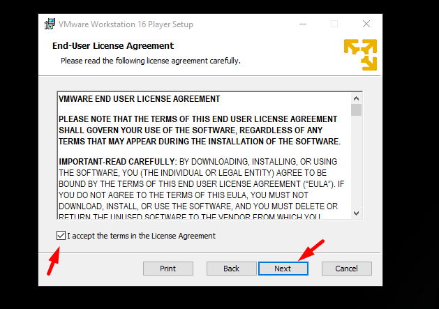 vmware setup license