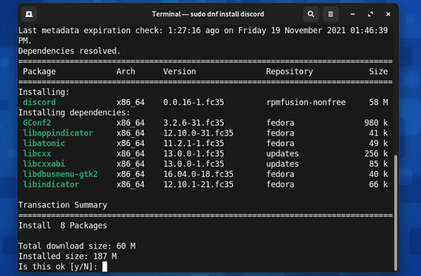 install discord dnf