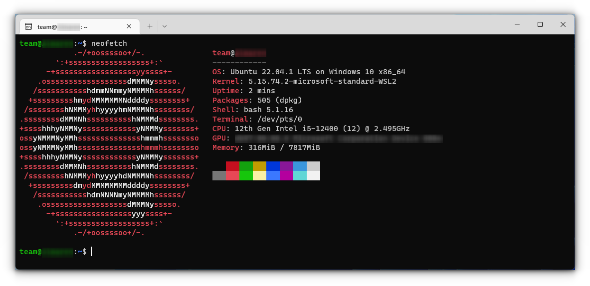 running ubuntu in wsl 1