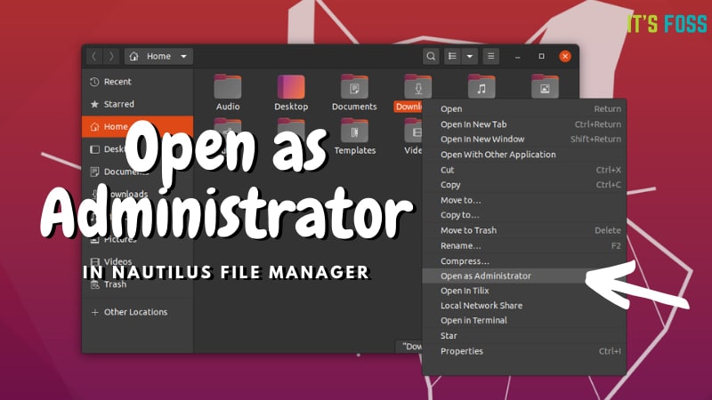 Access Root Directory in Nautilus File Manager