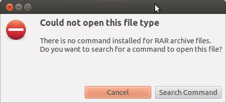 Ubuntu RAR File Error
