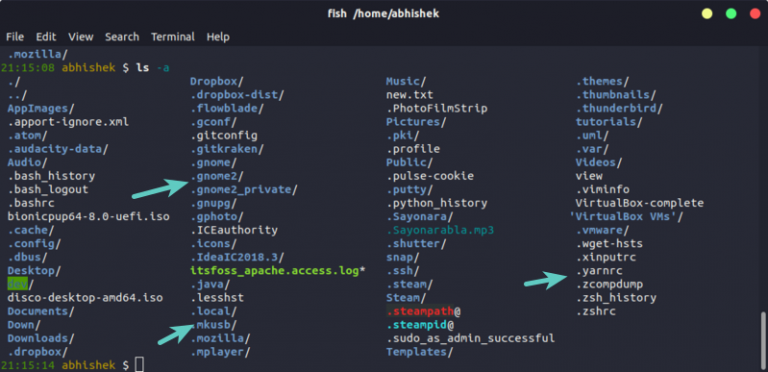 Size Of Hidden Files In Linux