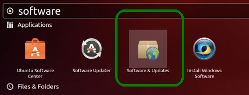 Software & Updates Ubuntu 13.04