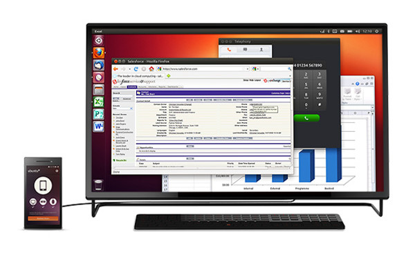 Ubuntu Edge Desktop convergence