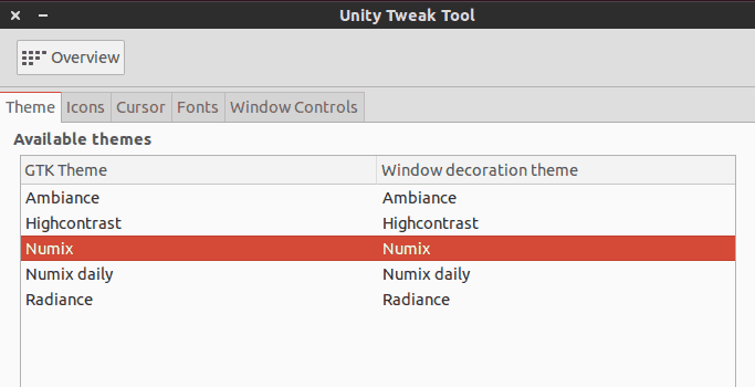 Install themes in Ubuntu Unity