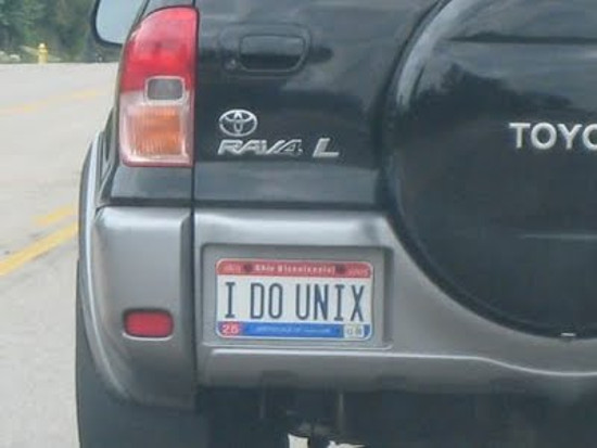 Funny Linux License Plate