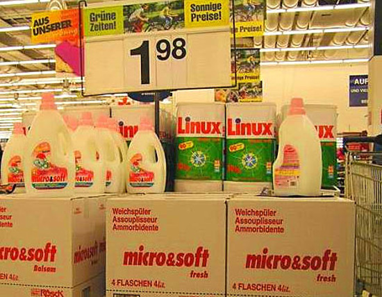 Linux Microsoft Washing Powder