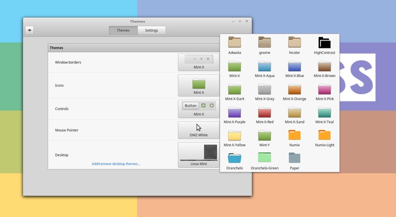 Changing icon theme in Linux Mint Cinnamon