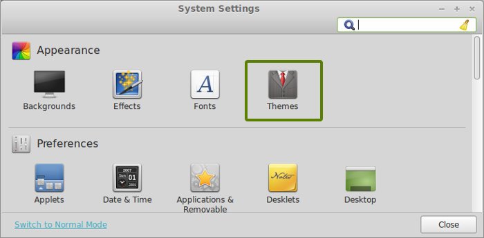 Install icon themes in Linux Mint 16