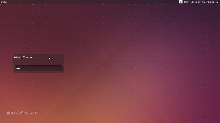 Unity Greeter lockscreen in Ubuntu 14.04